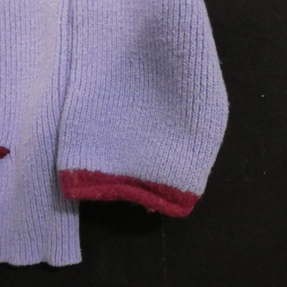 BABY GAP | 3XL - 3 years | Lilac Star Motif Sweater with Burgundy Accents - Picture 9 of 14